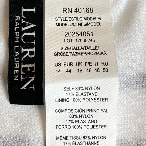 Lauren Ralph Lauren Women's Striped Bikini Bottom, size 14 - Picture 4 of 6